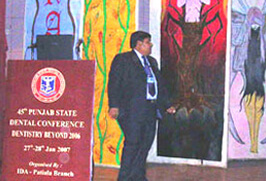 Dr. Rohit During 45th Punjab State Dental Conference